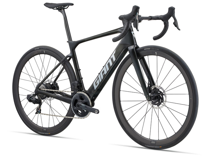 Giant Defy Advanced E+ Elite 1 E-Bike - Raw Carbon