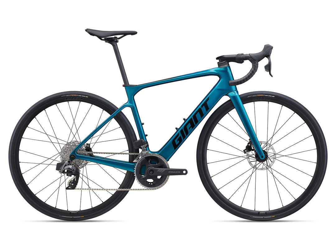 Giant Defy Advanced E+ Elite 2 E-Bike - Sea Sparkle