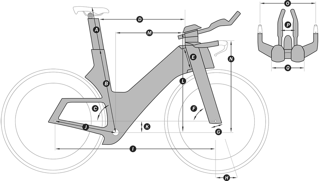 CADEX Tri Frameset - Silver Rush