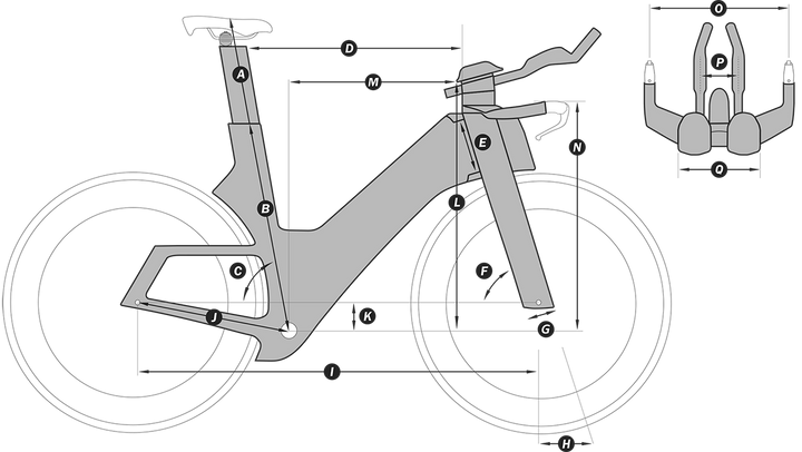 CADEX Tri Frameset - Silver Rush