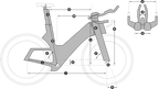 CADEX Tri Frameset - Silver Rush